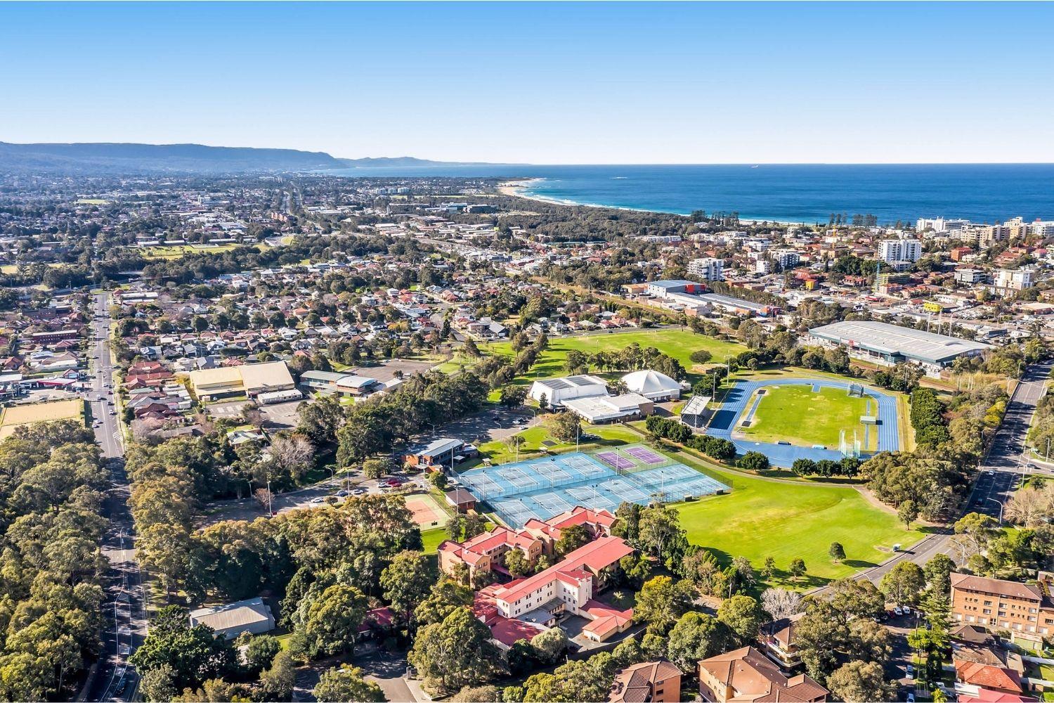 Ocean view of Weerona Student Accommodation Wollongong