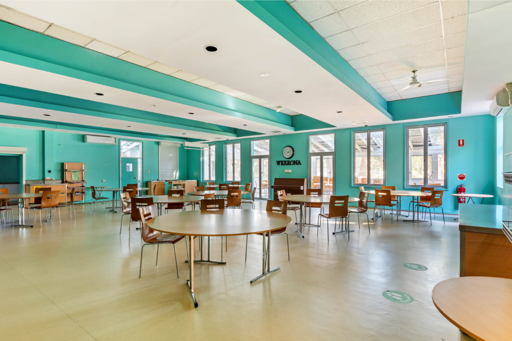 Weerona Student Accommodation Wollongong Communal Dining Area for University students